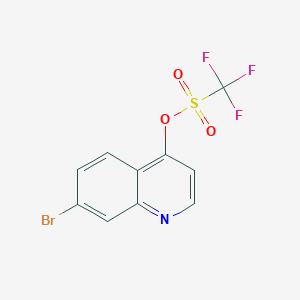 molecular formula C10H5BrF3NO3S B13928775 (7-bromoquinolin-4-yl) trifluoromethanesulfonate 