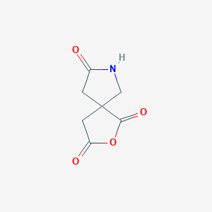 molecular formula C7H7NO4 B13928776 2-Oxa-7-azaspiro[4.4]nonane-1,3,8-trione 