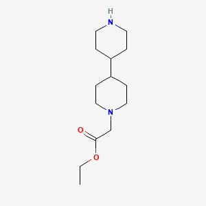 molecular formula C14H26N2O2 B13928797 Ethyl[4,4']bipiperidinyl-1-yl-acetate CAS No. 686298-30-6