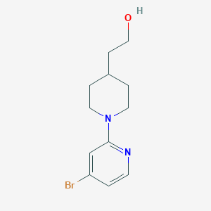 1-(4-Bromo-2-pyridinyl)-4-piperidineethanol