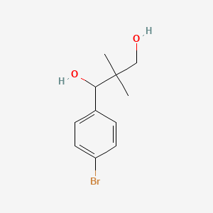 molecular formula C11H15BrO2 B13928808 1-(4-Bromophenyl)-2,2-dimethyl-1,3-propanediol 