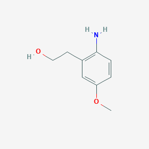 molecular formula C9H13NO2 B13928820 2-Amino-5-methoxybenzeneethanol CAS No. 124043-85-2