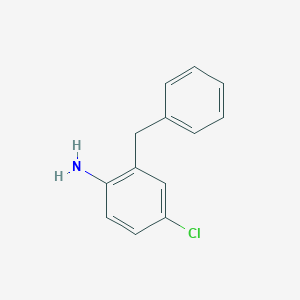 molecular formula C13H12ClN B13928870 2-Benzyl-4-chloroaniline CAS No. 40545-76-4