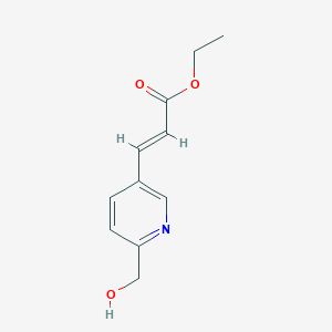 Ethyl (E)-3-(6-(hydroxymethyl)pyridin-3-yl)acrylate