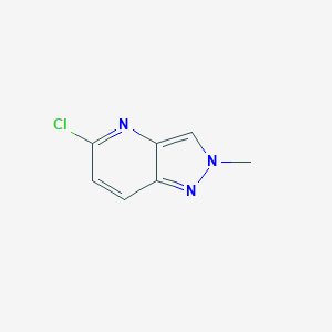 molecular formula C7H6ClN3 B13928922 5-Chloro-2-methylpyrazolo[4,3-b]pyridine 