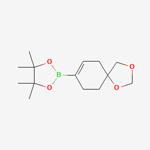 molecular formula C14H23BO4 B13928937 2-(1,3-dioxaspiro[4.5]dec-7-en-8-yl)-4,4,5,5-tetramethyl-1,3,2-dioxaborolane 