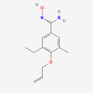 4-Allyloxy-3-ethyl-N-hydroxy-5-methyl-benzamidine