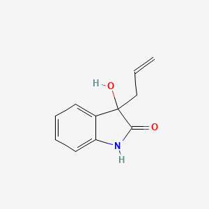 molecular formula C11H11NO2 B13928979 3-Allyl-3-hydroxy-1,3-dihydro-indol-2-one CAS No. 220598-39-0