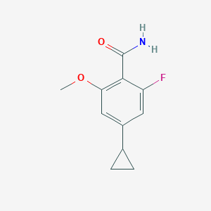 4-Cyclopropyl-2-fluoro-6-methoxybenzamide