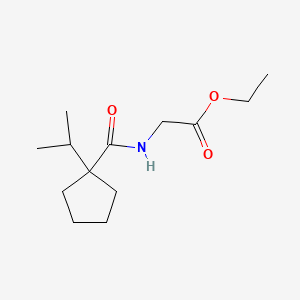 Ethyl N-(1-isopropylcyclopentanecarbonyl)glycinate