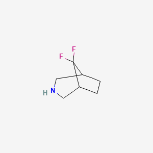molecular formula C7H11F2N B1392900 8,8-二氟-3-氮杂双环[3.2.1]辛烷 CAS No. 1214875-34-9