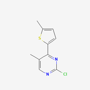 2-Chloro-5-methyl-4-(5-methyl-thiophen-2-yl)-pyrimidine