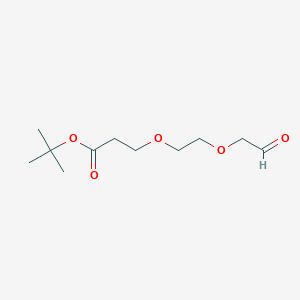 molecular formula C11H20O5 B13929022 tert-Butyl 3-(2-(2-oxoethoxy)ethoxy)propanoate 