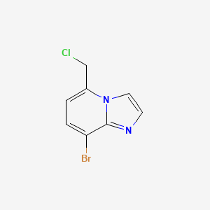 molecular formula C8H6BrClN2 B13929109 8-Bromo-5-(chloromethyl)imidazo[1,2-A]pyridine 