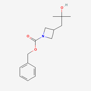 molecular formula C15H21NO3 B13929126 Benzyl 3-(2-hydroxy-2-methylpropyl)azetidine-1-carboxylate 