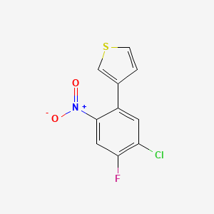 3-(5-Chloro-4-fluoro-2-nitrophenyl)thiophene