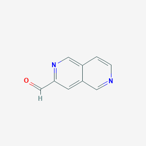 molecular formula C9H6N2O B13929183 2,6-Naphthyridine-3-carbaldehyde 