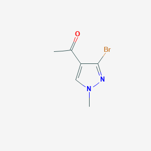 molecular formula C6H7BrN2O B13929184 1-(3-Bromo-1-methyl-1H-pyrazol-4-yl)ethan-1-one 