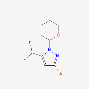 3-Bromo-5-(difluoromethyl)-1-(tetrahydro-2H-pyran-2-yl)-1H-pyrazole