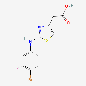 [2-(4-Bromo-3-fluoro-phenylamino)-thiazol-4-yl]-acetic acid