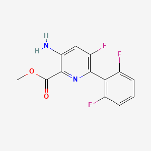 Methyl 3-amino-6-(2,6-difluorophenyl)-5-fluoropicolinate