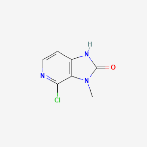 molecular formula C7H6ClN3O B13929234 4-Chloro-3-methyl-3H-imidazo[4,5-c]pyridin-2-ol 