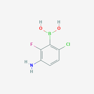 (3-Amino-6-chloro-2-fluorophenyl)boronic acid