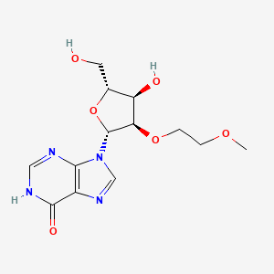 molecular formula C13H18N4O6 B13929281 9-[(2R,3R,4R,5R)-4-hydroxy-5-(hydroxymethyl)-3-(2-methoxyethoxy)oxolan-2-yl]-1H-purin-6-one 