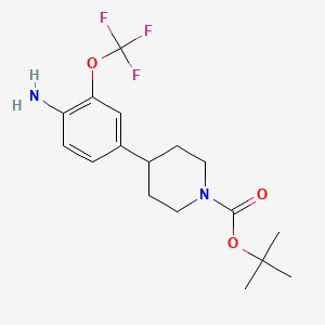 Tert-butyl 4-(4-amino-3-(trifluoromethoxy)phenyl)piperidine-1-carboxylate