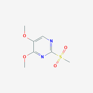 molecular formula C7H10N2O4S B13929308 4,5-Dimethoxy-2-methylsulfonylpyrimidine 