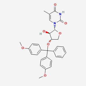 1-[(2R,3R,4S)-4-[bis(4-methoxyphenyl)-phenylmethoxy]-3-hydroxyoxolan-2-yl]-5-methylpyrimidine-2,4-dione