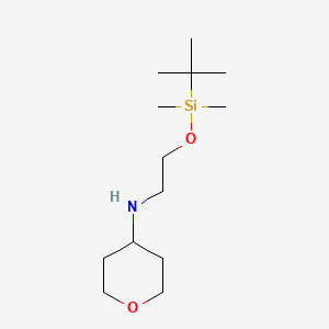 [2-(Tert-butyl-dimethylsilanyloxy)-ethyl]-(tetrahydro-pyran-4-yl)-amine