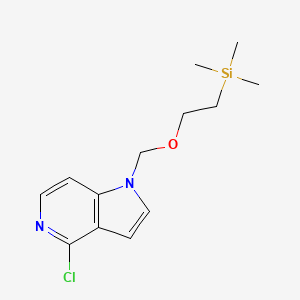 molecular formula C13H19ClN2OSi B13929350 4-Chloro-1-[[2-(trimethylsilyl)ethoxy]methyl]-1H-pyrrolo[3,2-c]pyridine 