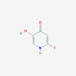 molecular formula C5H4FNO2 B13929376 4,5-Dihydroxy-2-fluoropyridine 