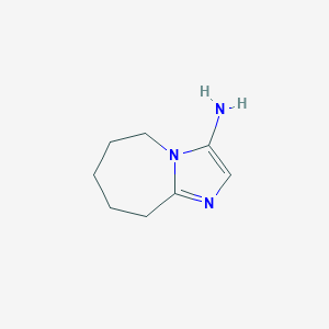 molecular formula C8H13N3 B1392941 5H,6H,7H,8H,9H-咪唑并[1,2-a]氮杂菲-3-胺 CAS No. 1269151-43-0