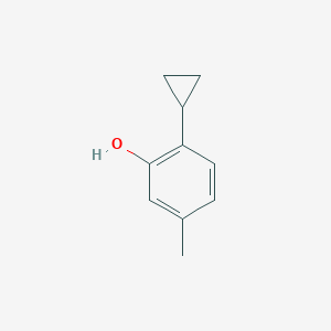 molecular formula C10H12O B13929410 2-Cyclopropyl-5-methylphenol 