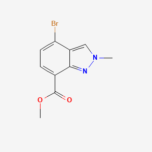 molecular formula C10H9BrN2O2 B13929422 Methyl 4-bromo-2-methyl-2H-indazole-7-carboxylate CAS No. 2091550-40-0