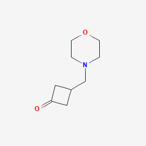 molecular formula C9H15NO2 B13929428 3-(Morpholinomethyl)cyclobutanone 