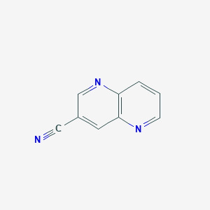 molecular formula C9H5N3 B1392945 1,5-萘啶-3-腈 CAS No. 1142927-37-4