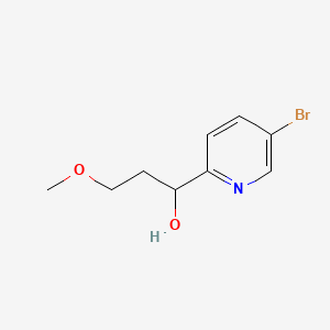 1-(5-Bromopyridin-2-yl)-3-methoxypropan-1-ol