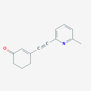 3-[(6-Methylpyridin-2-yl)ethynyl]cyclohex-2-en-1-one