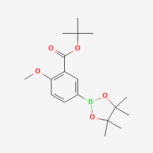 tert-Butyl 2-methoxy-5-(4,4,5,5-tetramethyl-1,3,2-dioxaborolan-2-yl)benzoate