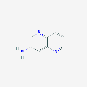 molecular formula C8H6IN3 B1392956 4-Iodo-1,5-naphthyridin-3-amine CAS No. 1261365-55-2