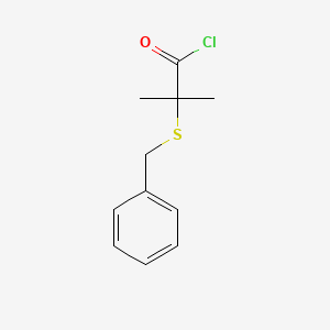 2-methyl-2-[(phenylmethyl)thio]Propanoyl chloride