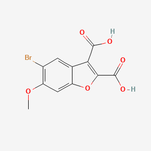 5-Bromo-6-methoxybenzo[b]furan-2,3-dicarboxylic acid