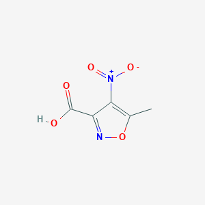 molecular formula C5H4N2O5 B1392960 5-Methyl-4-nitro-3-isoxazolecarboxylic acid CAS No. 960225-75-6