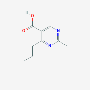 molecular formula C10H14N2O2 B13929602 4-Butyl-2-methylpyrimidine-5-carboxylic acid 