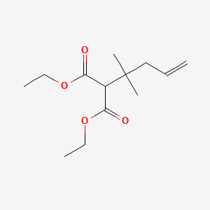 molecular formula C13H22O4 B13929610 Diethyl (2-methylpent-4-en-2-yl)propanedioate CAS No. 32119-46-3