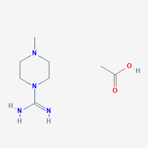 molecular formula C8H18N4O2 B1392963 Acetic acid; 4-methylpiperazine-1-carboxamidine CAS No. 1208081-65-5
