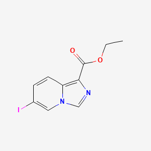 molecular formula C10H9IN2O2 B13929653 Ethyl 6-iodoimidazo[1,5-a]pyridine-1-carboxylate 